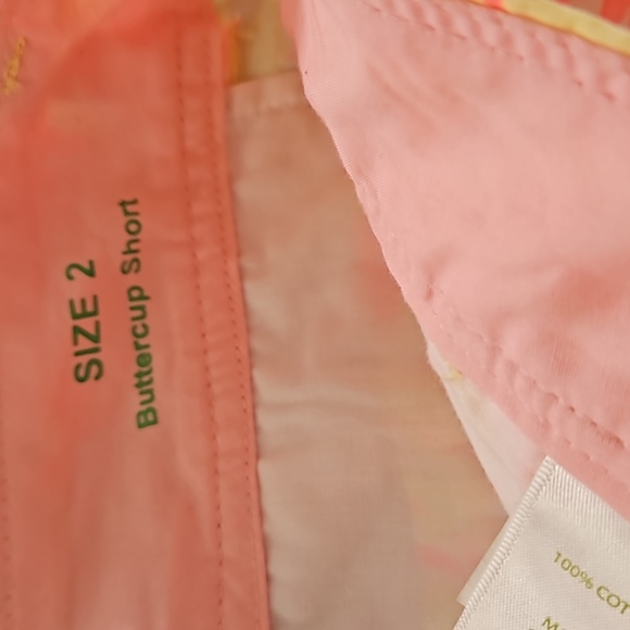 Lilly Pulitzer Sunkissed Yellow Orange Sunkissed Print Buttercup Shorts Size 2 - Picture 9 of 14